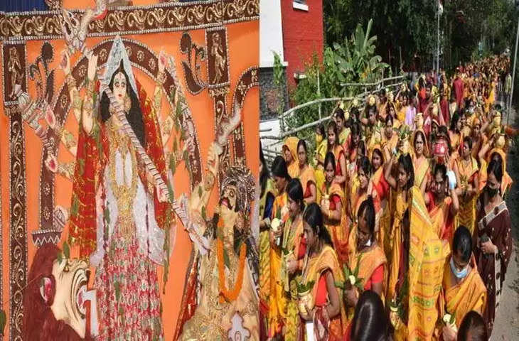 Dhanbad Durga Ashtami 2021 महागाैरी की भक्ति में कोयलांचल लीन, पूजा पंडाल में भक्तों की लगी भीड़