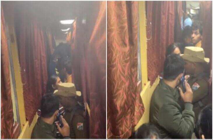 Viral Video: ट्रेन में सीट को लेकर भिड़े दो यात्री, रोकने पहुंचे लोगों के सामने भी नहीं थमा विवाद