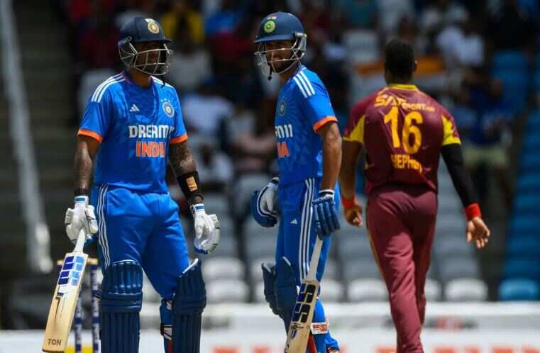 IND VS wi Tilak Varma