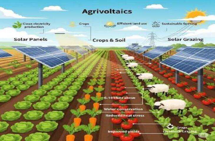 Agrivoltaic Farming: एक ही खेत से फसल और बिजली, किसानों की कमाई बढ़ाने वाला क्या है एग्रीवोल्टाइक मॉडल?