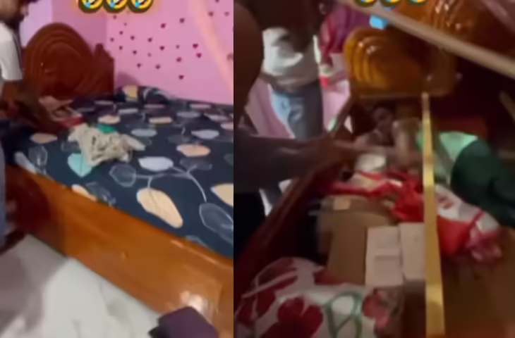 शादी के पहले ही दिन दुल्हन ने किया चौंकाने वाला खेल! बिस्तर में छिपा मिला आशिक फिर घरवालों ने किया ऐसा हश्र, देखे VIDEO 