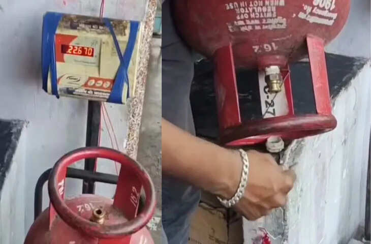 VIDEO वायरल: सिलेंडर में लोग कर रहे ठगी, मुश्किल वक्त में गैस की जगह निकली ये चीज, देखकर सब हुए दंग