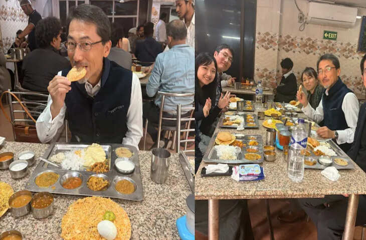 जापानी राजदूत का देसी अंदाज़ वायरल, आंध्र भवन में हाथ से खाई बिरयानी, लोग बोले: दिल जीत लिया