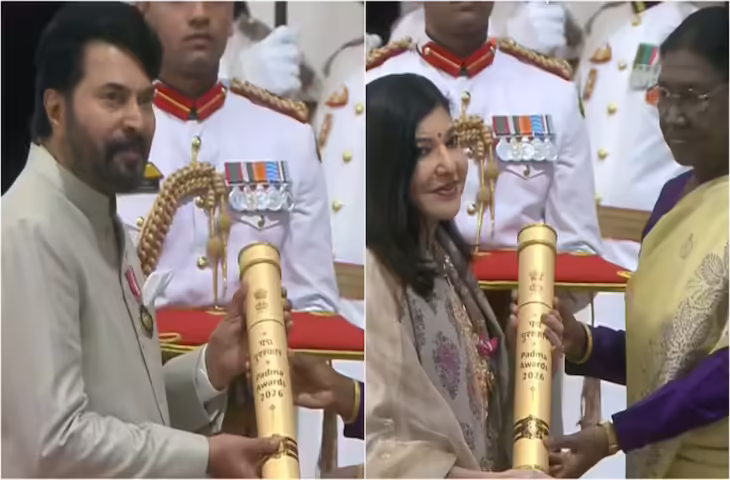 Padma Awards 2026: भारतीय सिनेमा और संगीत जगत का गौरव बढ़ा, ममूटी और अलका याज्ञनिक हुए सम्मानित