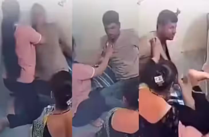 पति की छाती पर चढ़कर पत्नी ने की पिटाई, वायरल वीडियो ने सोशल मीडिया पर मचाया बवाल&nbsp;