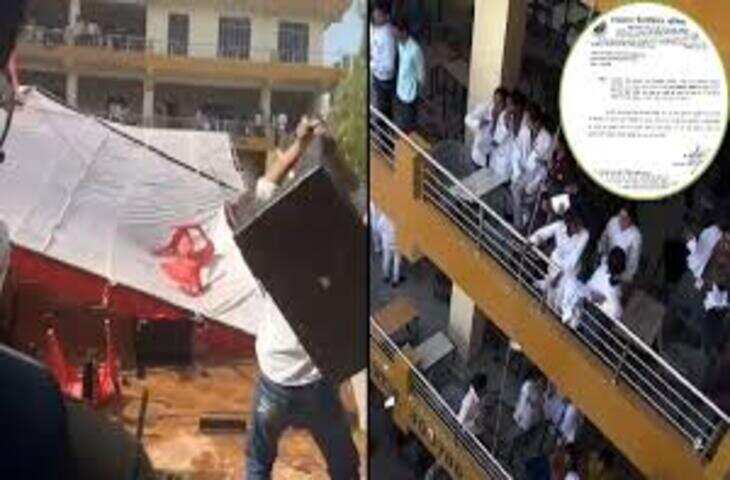 उदयपुर शहर के 100 फीट रोड स्थित अशोका पैलेस के सामने दो बाइक सवार की मामूली टक्कर के बाद दो युवकों के बीच जमकर मारपीट हुई। बीच रोड पर कुछ देर तक खूब लात घूूंसे चले। आसपास जमा हुई भीड़ ने उनमें से एक बाइक सवार युवक की बुरी तरह पिटाई कर दी। झगड़े के कारण ट्रेफिक जाम के हालात बन गए। सूचना पर सुखेर थानाधिकारी भरत योगी जाब्ते के साथ मौके पर पहुंचे और भीड़ को रोड से खदेड़कर हटाया गया। पुलिस ने आरोपी अविनाश पुत्र वर्दीचंद डांगी को गिरफ्तार कर लिया। सुखेर थानाधिकारी भरत योगी ने बताया कि गिरफ्तार आरोपी अविनाश डांगी शराब के नशे में था। प्रारंभिक जांच में सामने आया कि उसने पहले जीत निमावत के साथ मारपीट की थी। इसके बाद गुस्साई भीड़ ने अविनाश की पिटाई कर उसे पुलिस के हवाले कर दिया।