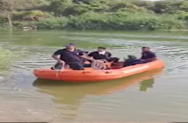 गुजरात के वडोदरा में दर्दनाक हादसा, देव नदी में पानी पीते युवक को मगरमच्छ ने खींचा