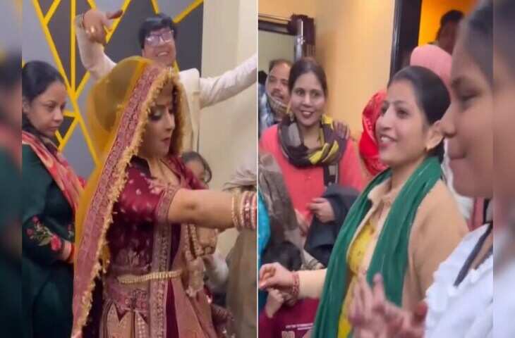 पहले लजाई, फिर घूंघट हटाकर ससुराल में ऐसा नाची दुल्हन, देखती रह गइ ताई, चाची, मामी, लोग बोले- सीमा हैदर तो नहीं