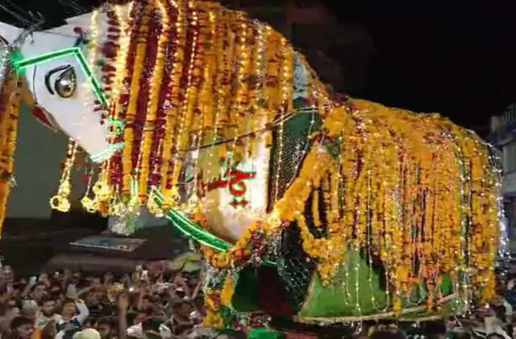 शाजापुर में निकला एशिया के सबसे बड़े दुलदुल का जुलूस, मोहर्रम पर दिखी परंपरा और आस्था