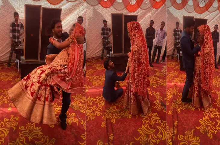 शादी के दौरान दूल्हे की डांस कोशिश बनी हादसा, वीडियो वायरल
