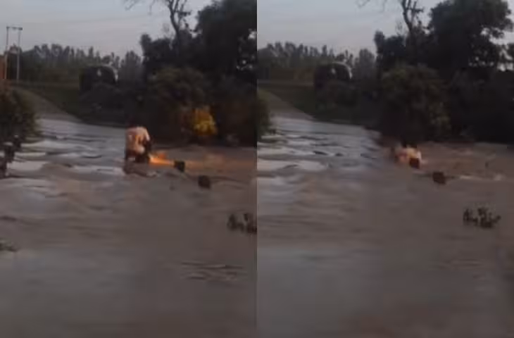 बरेली में रोंगटे खड़े कर देने वाला हादसा, रपटे पर बाइक निकालते समय तीन दोस्त बहे; दो के शव मिले