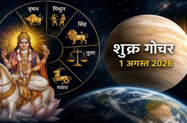 शुक्र गोचर 2026: 1 अगस्त को बदलेगी शुक्र की चाल, वृषभ समेत इन 5 राशियों को मिल सकते हैं शुभ परिणाम