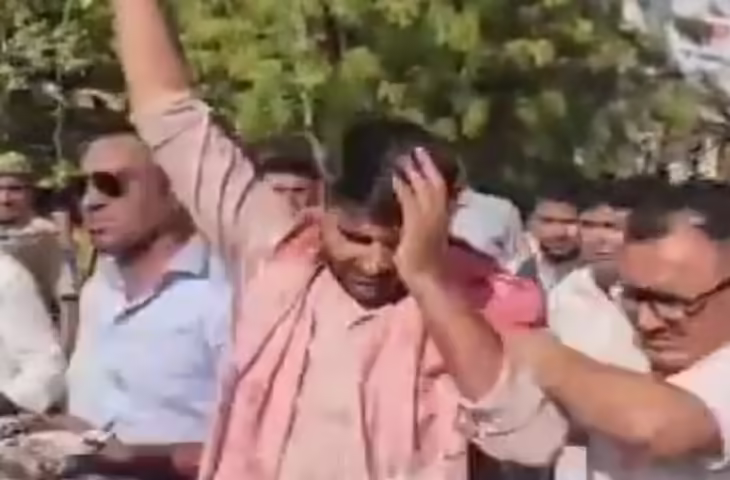 बाड़मेर में मजदूर आंदोलन के बीच बड़ा हंगामा: विधायक रविंद्र सिंह भाटी ने कलेक्ट्रेट में खुद पर पेट्रोल छिड़का, मचा हड़कंप
