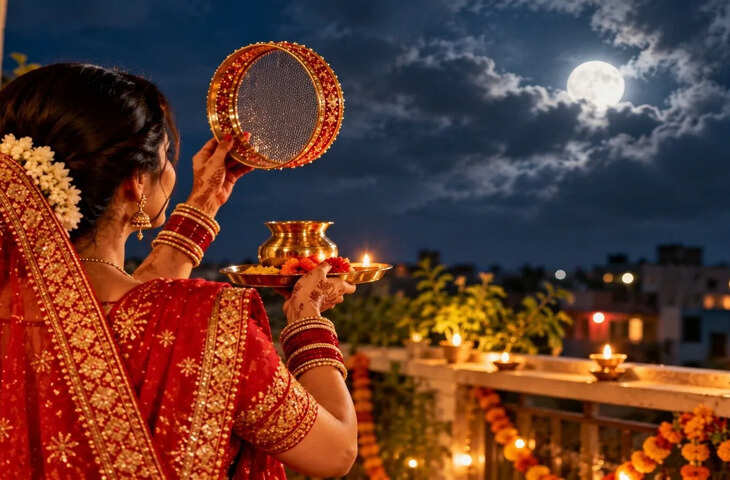 करवा चौथ 2026: आसमान में बादलों से नहीं दिखे चांद तो कैसे खोलें व्रत? जानें अर्घ्य देने का सही तरीका