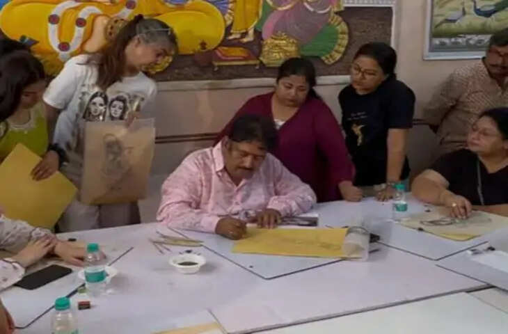 लुप्त होती ढूंढाड़ी कलम को बचाने की पहल, नई पीढ़ी को सिखाई जा रही जयपुर शैली की पारंपरिक चित्रकला