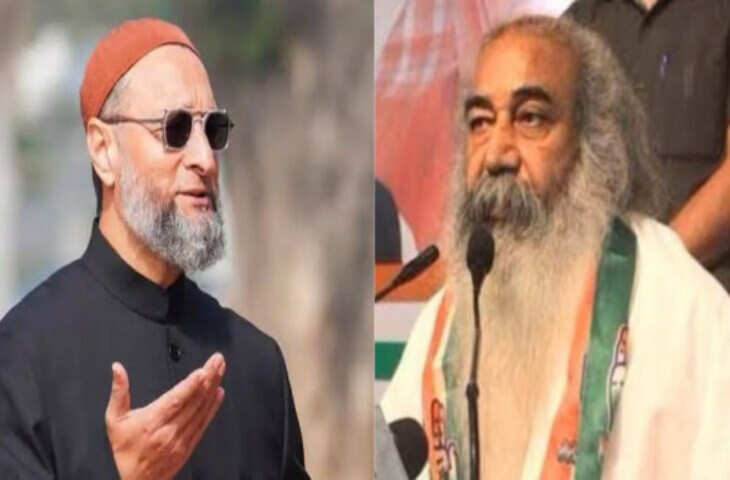 UP Politics: ओवैसी पर आचार्य प्रमोद कृष्णम का बड़ा हमला, शरिया और संविधान को लेकर कही ये बात