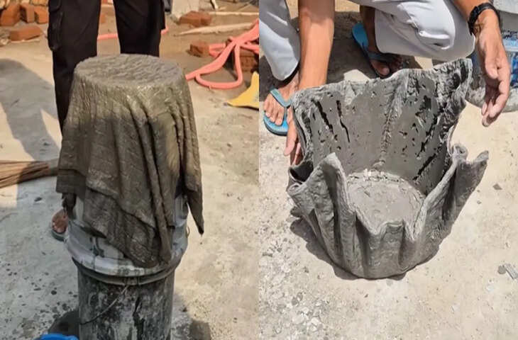 Viral Trend: तौलिया और सीमेंट से बना रहे गमले, सोशल मीडिया पर छाया अनोखा DIY आइडिया