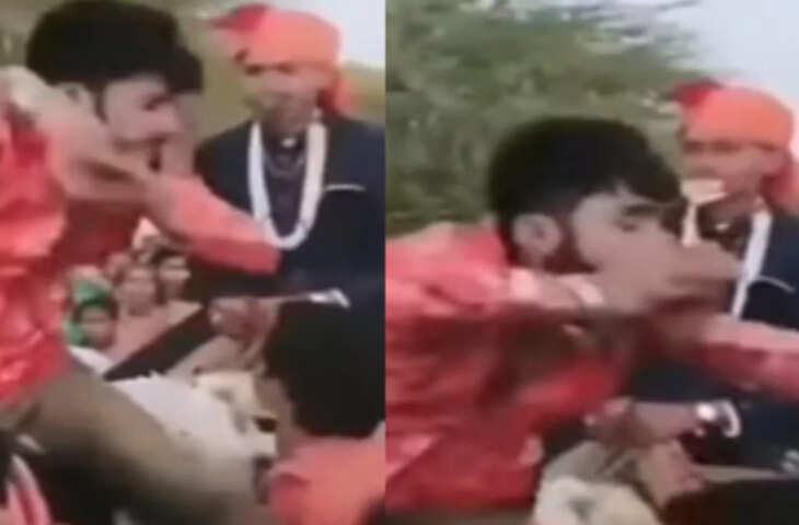शादी में मस्ती का वीडियो वायरल, घोड़ी पर दूल्हे के साथ दोस्त का &lsquo;नागिन डांस&rsquo; देख हंस पड़े लोग