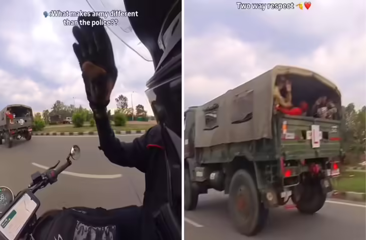 Viral Video: बाइक राइडर और आर्मी जवानों का सम्मान भरा पल, सैल्यूट का जवाब देख लोगों की आंखें नम