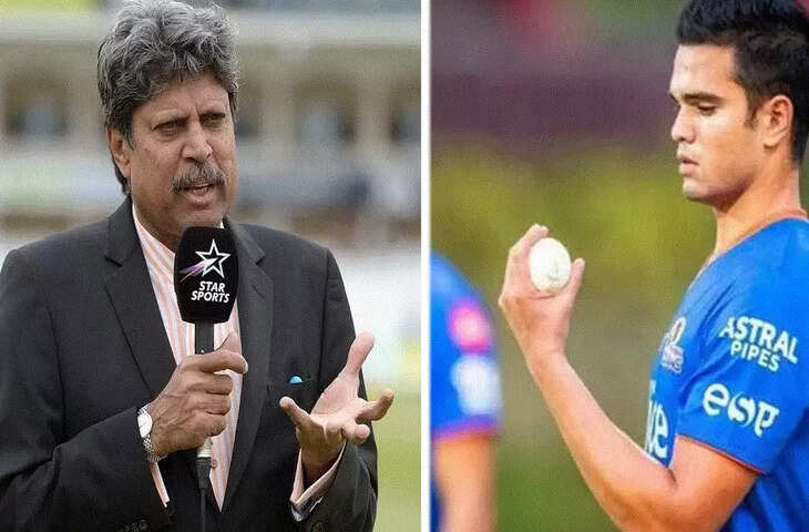 Kapil Dev Arjun Tendulkar11