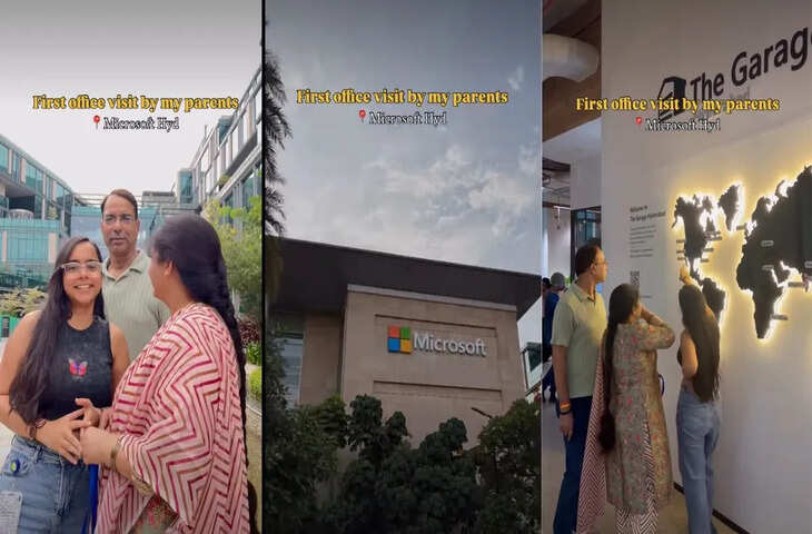 'हमारी बेटी यहां काम करती है'&mdash;Google ऑफिस टूर के दौरान मां-बाप के चेहरे पर दिखा गर्व, वायरल वीडियो ने छू लिया दिल