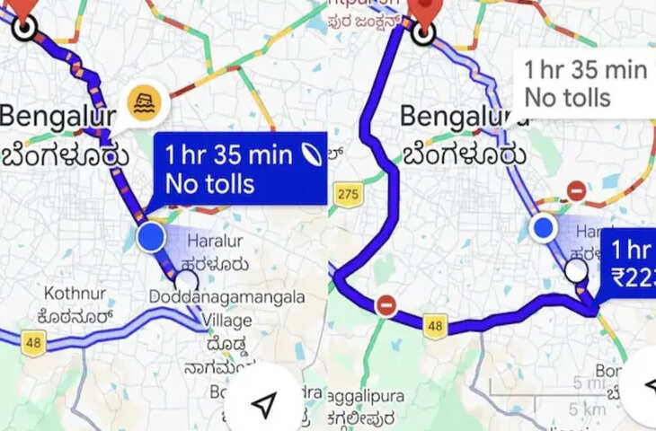 बेंगलुरु की ट्रैफिक की सच्चाई: 23 किलोमीटर की दूरी के लिए 47 किलोमीटर की ड्राइव वायरल