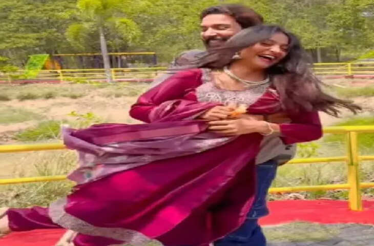 Monalisa Farman: पति फरमान के संग लाल सूट और खुले बालों में मोनालिसा का रोमांटिक VIDEO वायरल, लोग हैरान&nbsp;