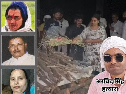 आजमगढ़ हत्याकांड: पत्नी, बेटे और दो पुजारियों की हत्या के आरोपी की मौत, परिवार में बचीं दो मासूम बेटियां और दादी