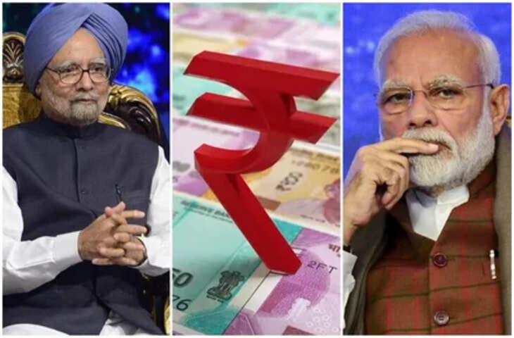 मोदी राज या मनमोहन सिंह आखिर किसके राज सबसे ज्यादा लुढ़का रूपया, आंकड़े दंग रह जाएंगे आप 