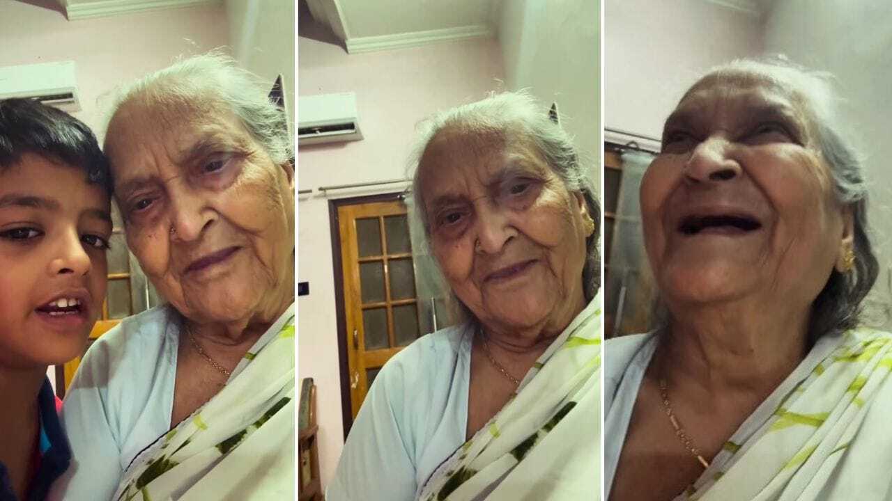 90 साल की परदादी और नन्हे परपोते की प्यारी केमिस्ट्री लूटी महफिल, वायरल वीडियो पर लोग बरसा रहे प्यार