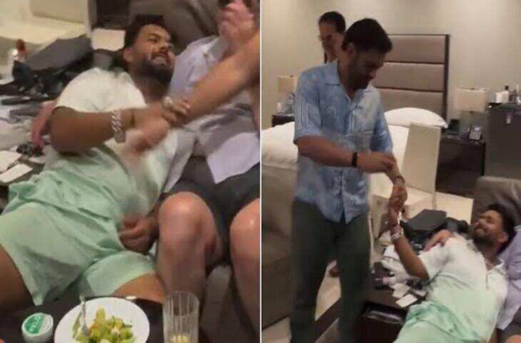 MS Dhoni-Rishabh Pant का पार्टी वीडियो वायरल, हुक्का पीने की बात पर सोशल मीडिया पर छिड़ी मजेदार चर्चा