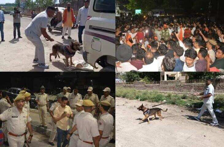 अलवर में गोवंश के अवशेष मिलने पर हंगामा, गोसेवकों ने लगाया जाम; पुलिस से हुई बहस