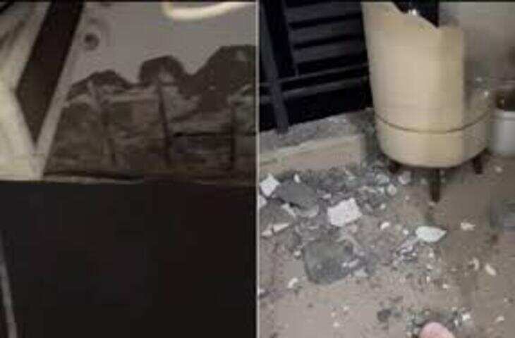 ग्रेटर नोएडा में बालकनी की छत गिरने का दावा, वायरल वीडियो ने बढ़ाई चिंता