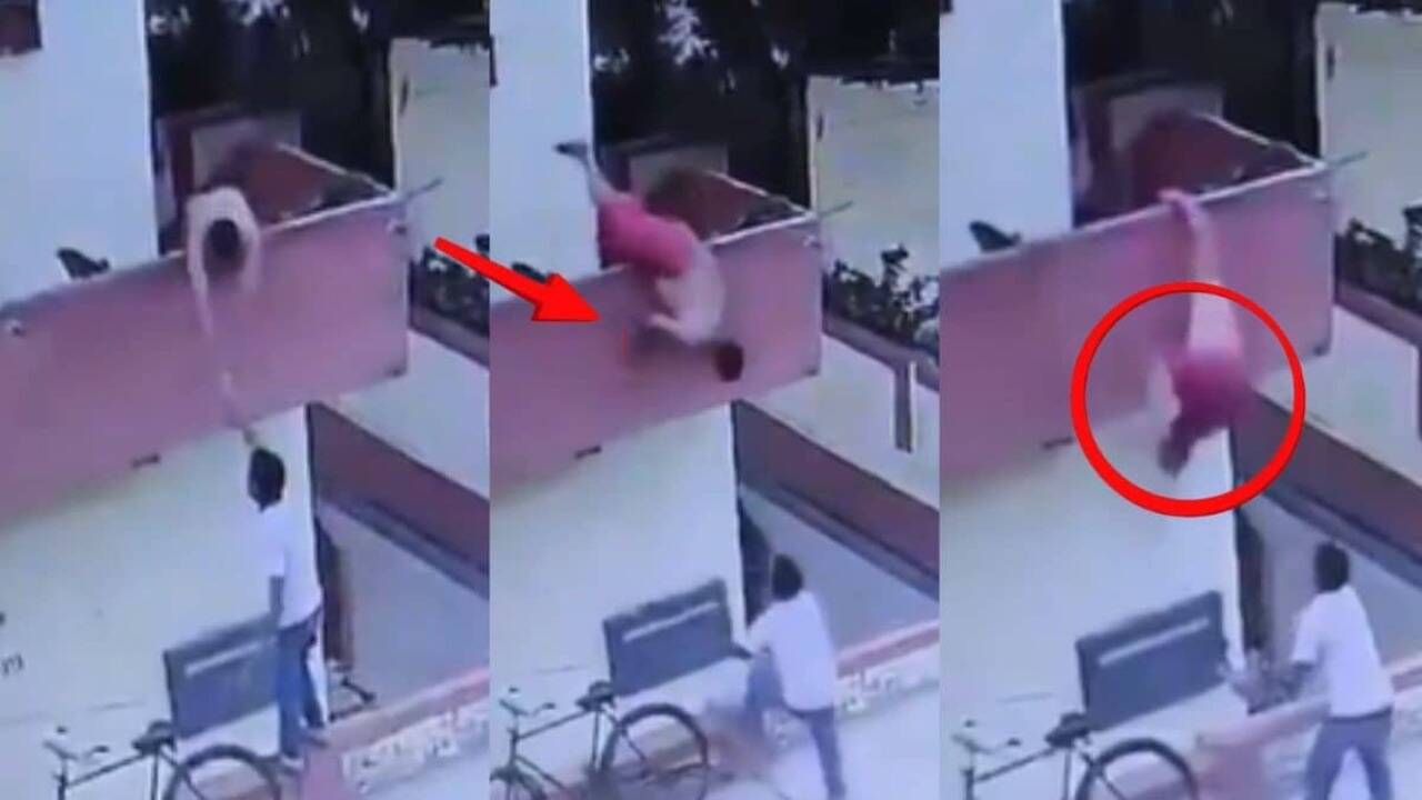 Funny Viral Video: बालकनी से आइसक्रीम लेने की कोशिश पड़ी भारी, अगले ही पल जो हुआ वो देख सहम जाएंगे