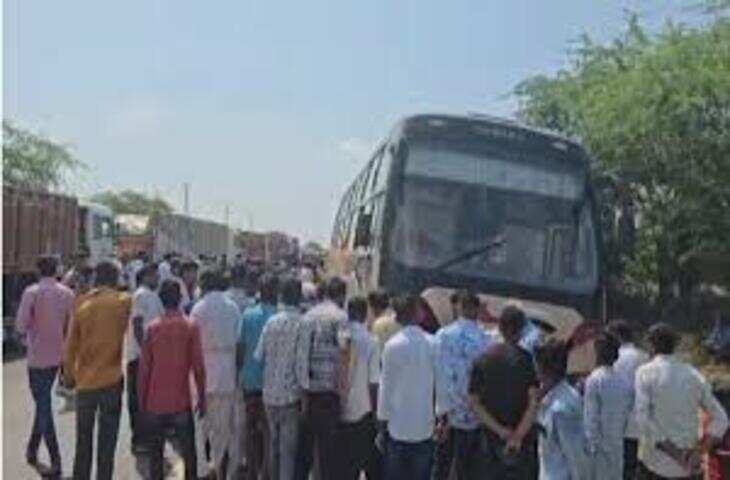 बाड़मेर में निजी बस ने बाइक सवार युवक को कुचला, मौके पर हुई मौत