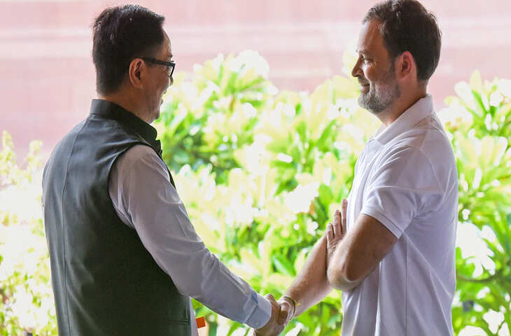 परिसीमन बिल से पहले राहुल गांधी से मिलने पहुंचे&nbsp;किरेन रिजिजू, जानिए 50 मिनट तक चली मीटिंग में क्या हुई चर्चा&nbsp;