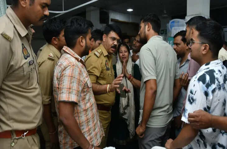 गाजियाबाद के पन्नालाल श्यामलाल अस्पताल में इंजेक्शन लगने के बाद मरीज की मौत, परिवार ने किया हंगामा