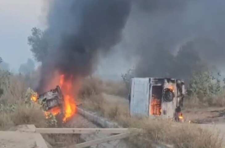 राजस्थान में किसानों का बवाल, 10 गाड़ियां-एथेनॉल फैक्ट्री आग के हवाले... इंटरनेट बंद