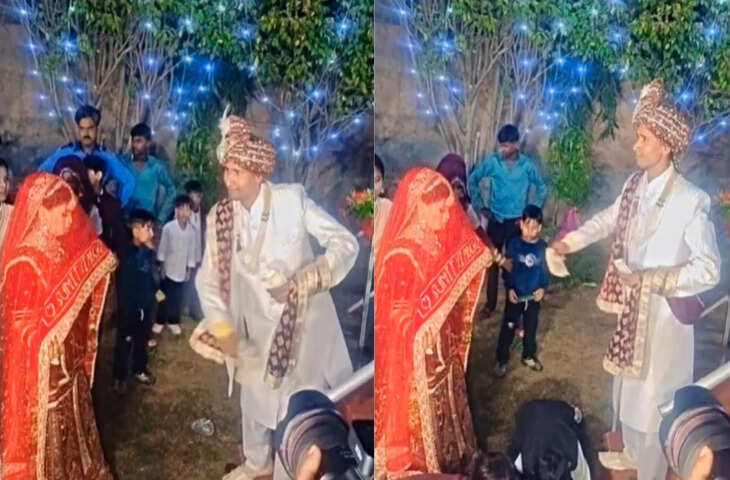 Viral Video: शादी के मंच पर दूल्हे की अनोखी हरकत, दुल्हन और सास दोनों रह गईं भौचक्की&nbsp;
