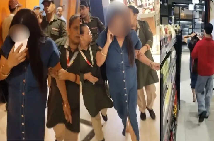 नोएडा के DLF मॉल ऑफ इंडिया के एक स्टोर में मॉडर्न महिला पर लगा चोरी का आरोप, सुरक्षाकर्मियों ने पकड़ा, VIDEO वायरल