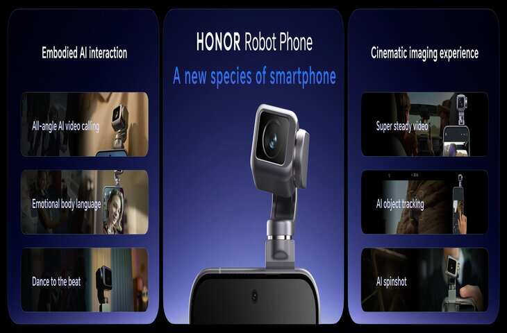 HONOR Robot Phone लॉन्च: चलता है, सुनता है, रिएक्ट भी करता है, 200 MP कैमरा के साथ मिलता है इतना कुछ&nbsp;