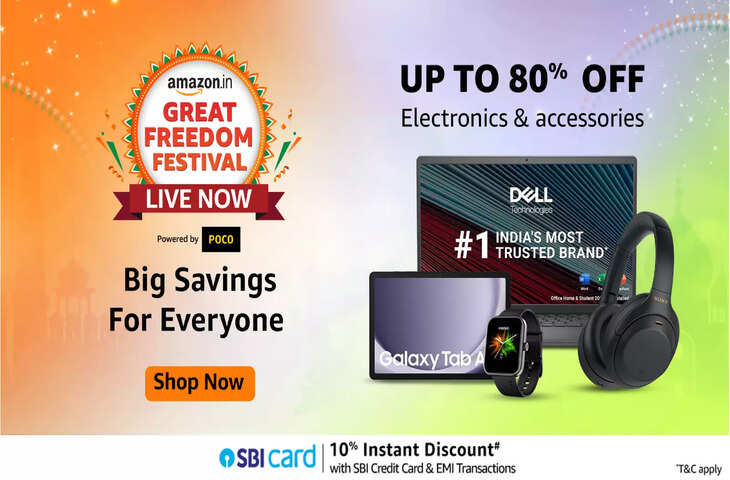स्मार्ट TV से स्मार्टफोन तक&nbsp;Amazon Electronics Festive सेल में सबकुछ मिल रहा इतना सस्ता, मिलेंगे ढेरों बैंक ऑफर और डिस्काउंट&nbsp;