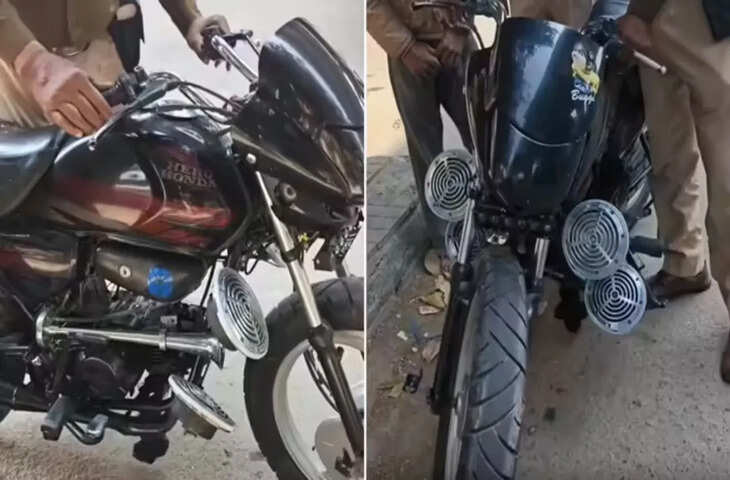 पंजाब में ट्रैफिक नियम तोड़ने वाले बाइक सवार की मोटरसाइकिल जब्त, पुलिस ने दिखाई सख्ती