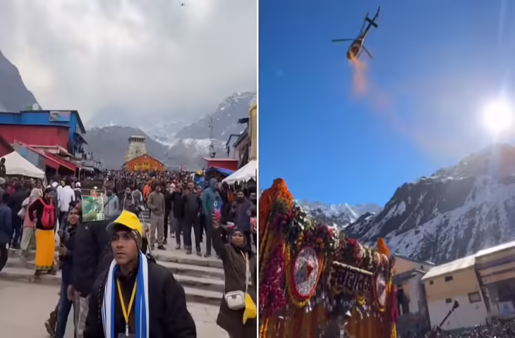 केदारनाथ धाम में दर्शन के लिए उमड़ी भारी भीड़, इतनी लंबी लाइन कि वीडियो में देखकर हैरान रह जाएंगे आप