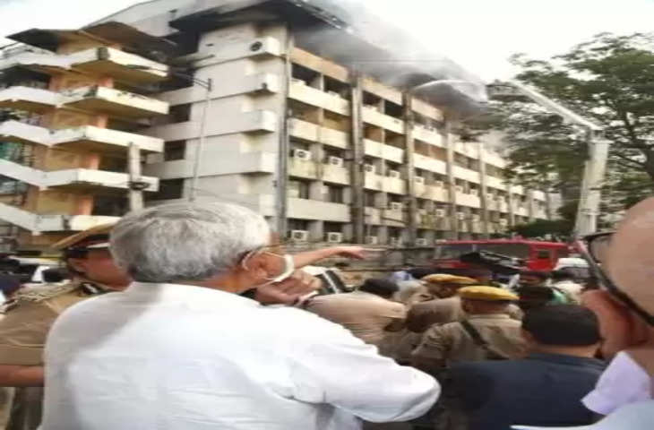 Patna के विश्वेश्वरैया भवन में लगी आग, नीतीश ने लिया जायजा !