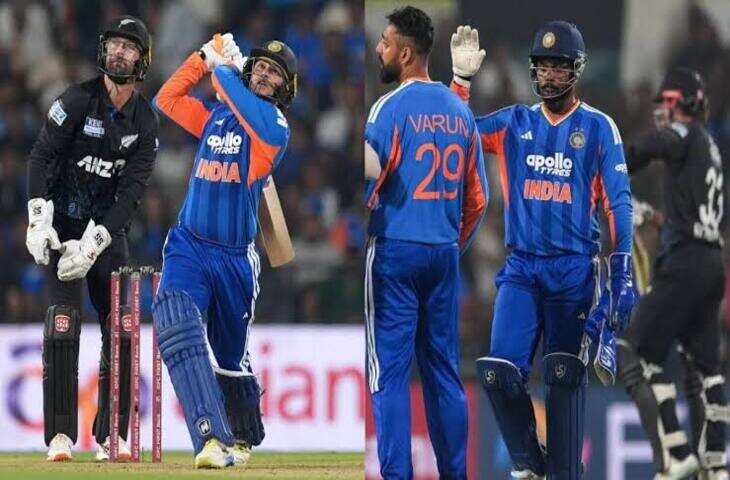 IND vs NZ 1st T20 LIVE: आखिरी ओवरों में मचा घमासान! भारत को 11 गेंदों में चाहिए 16 रन, श्रेयस अय्यर 42 रन बनाकर आउट,&nbsp;स्कोर 210/6
