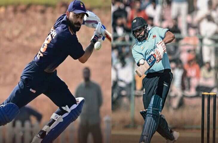 विजय हजारे ट्रॉफी में आज का दिन विराट के नाम! रोहित शर्मा नाकाम, जानें किन खिलाड़ियों ने दिखाया दम