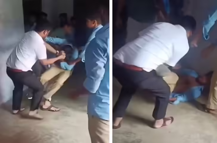 चूरू में छात्र के साथ बर्बरता, वीडियो में देखें 11वीं के छात्र को प्रिंसिपल और 5 शिक्षकों ने पीटा, हालत बिगड़ने पर अस्पताल में भर्ती