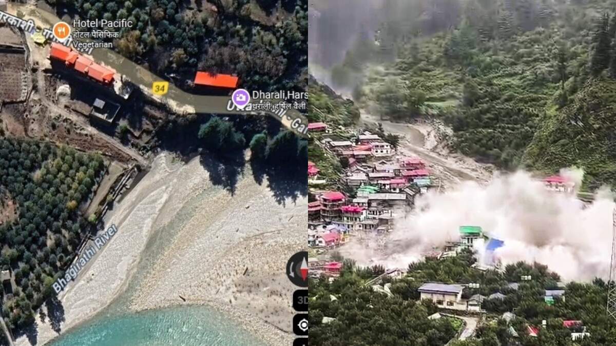 धराली में तबाही से पहले और बाद की सेटेलाइट तस्वीरों ने बयां की कुदरत के कहर की दास्तां, देखिए कितना बदल गया पूरा इलाका