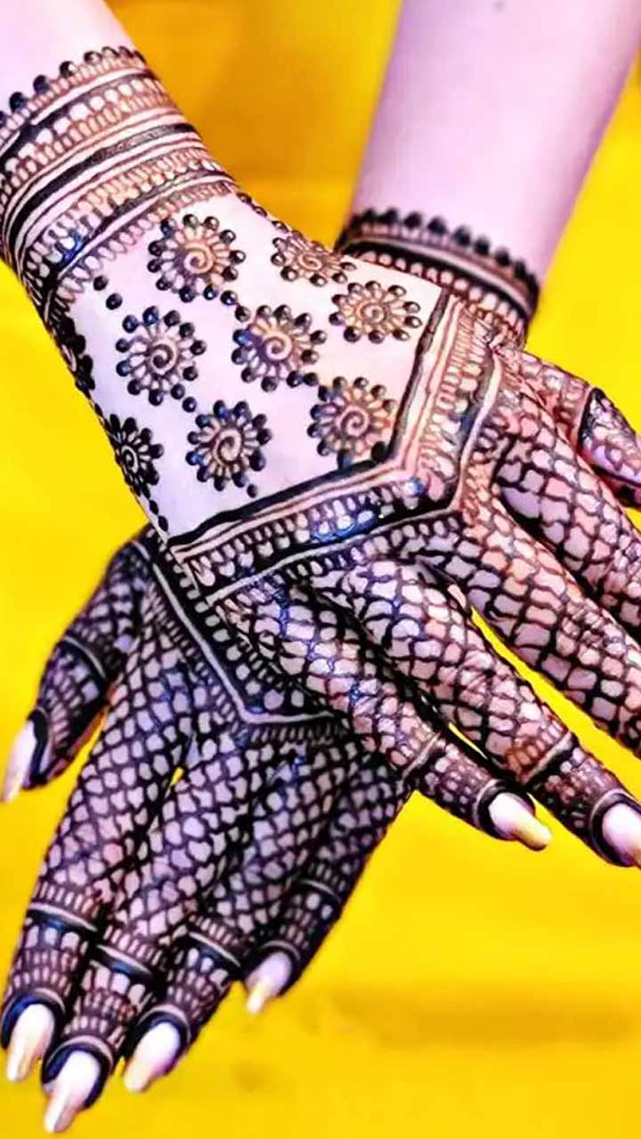 पीछे के हाथों के लिए कंगन चूड़ी मेहंदी डिजाइन | New Bangle Mehndi Designs  2021 - YouTube